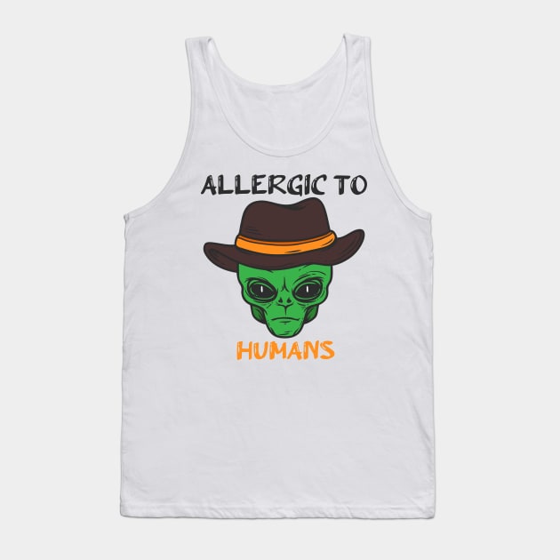 allergic to humans Tank Top by MiMi-JK